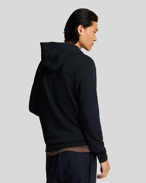 Lyle & Scott Superfine Cotton Loopback Hoodie Dark Navy