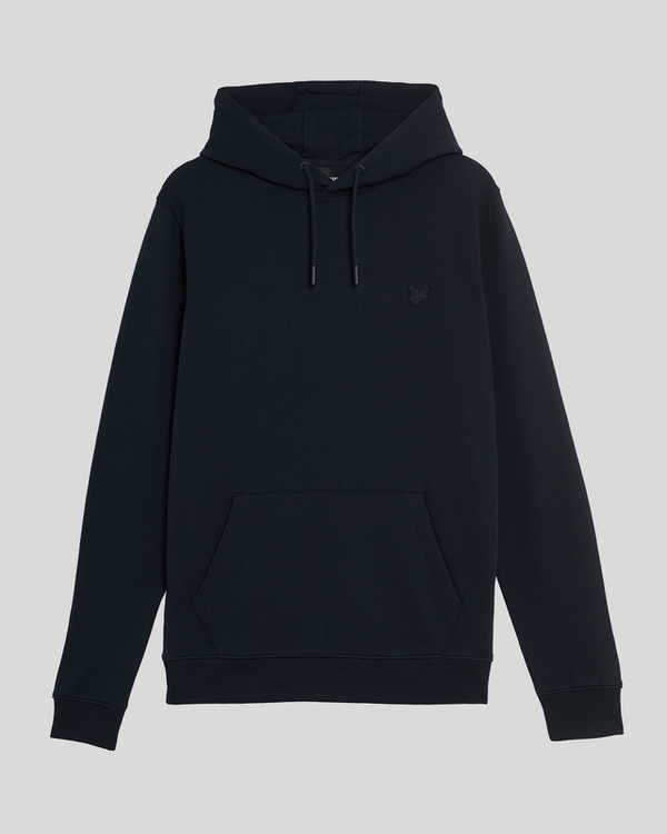 Lyle & Scott Superfine Cotton Loopback Hoodie Dark Navy