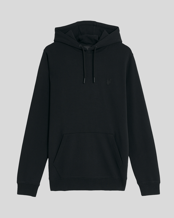 Lyle & Scott Superfine Cotton Loopback Hoodie Jet Black
