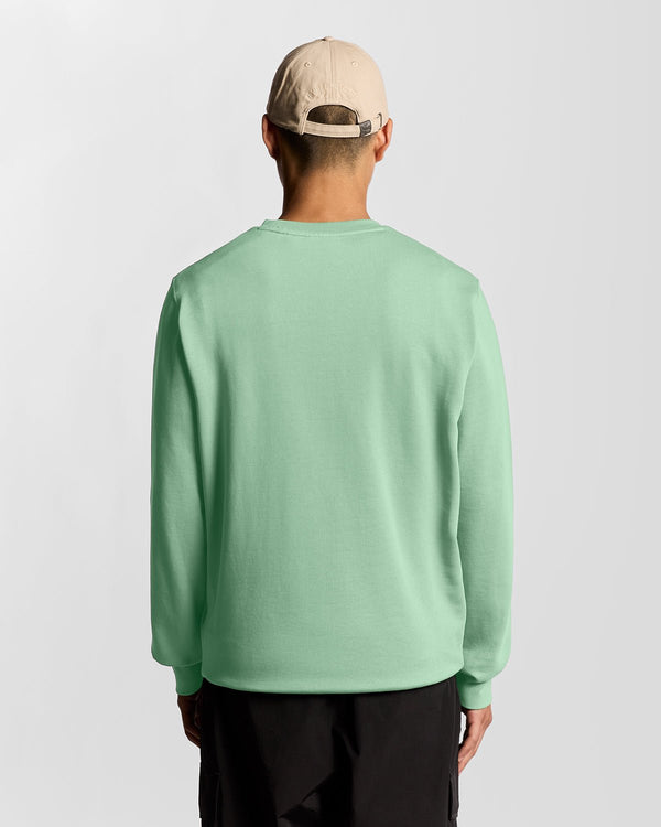 Lyle & Scott Superfine Cotton Script Sweatshirt Feldspar