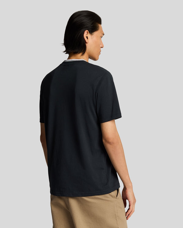 Lyle & Scott Superfine Cotton Tipped T-Shirt Dark Navy