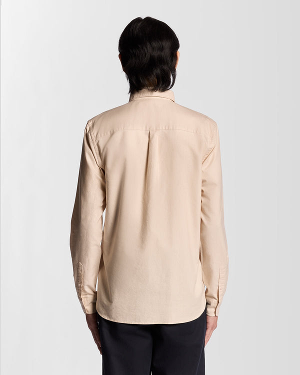 Lyle & Scott Tonal Button Down Oxford Shirt Pink Tint