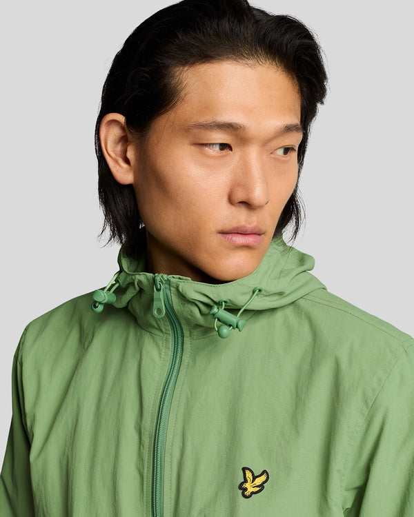 Lyle & Scott Water Resistant Hooded Jacket Smoke Green