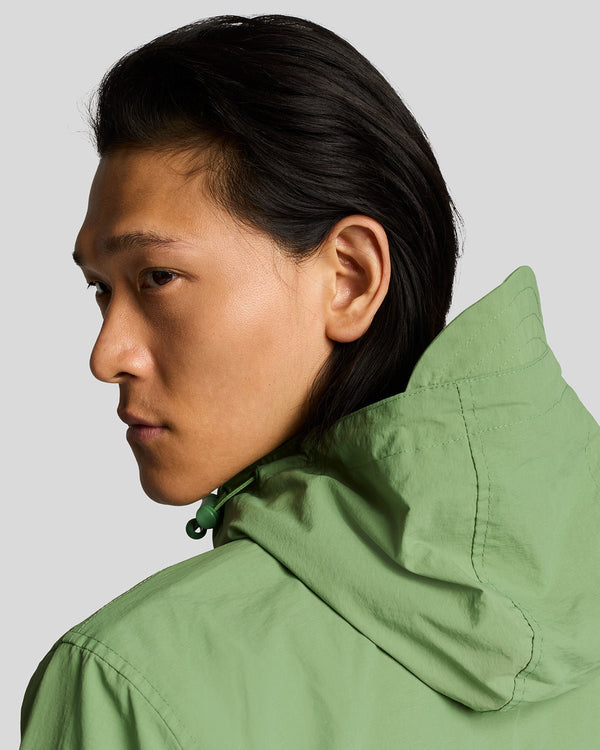 Lyle & Scott Water Resistant Hooded Jacket Smoke Green