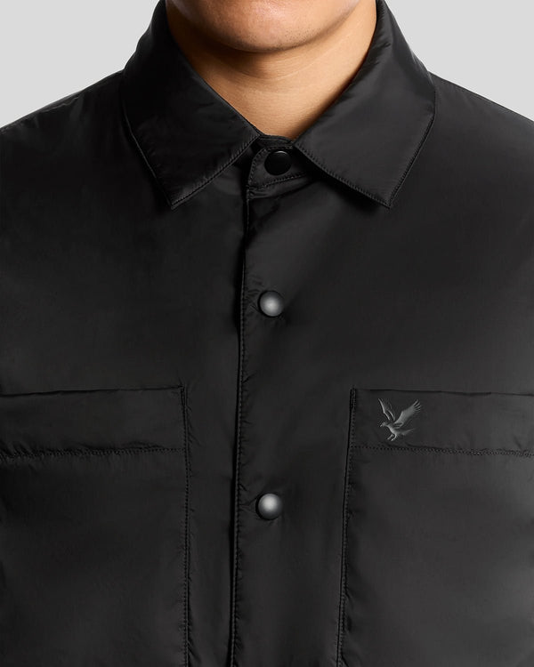Lyle & Scott Water Resistant Insulated Overshirt Jet Black