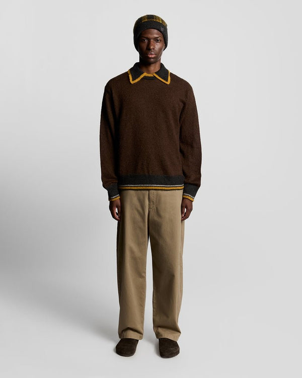 Lyle & Scott Wool Blend Tartan Beanie Anniversary Gold