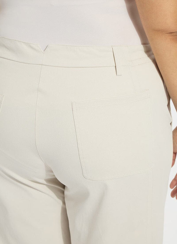 Lyssé Anelise Barrel Trouser (Plus Size 26" Inseam) Oat