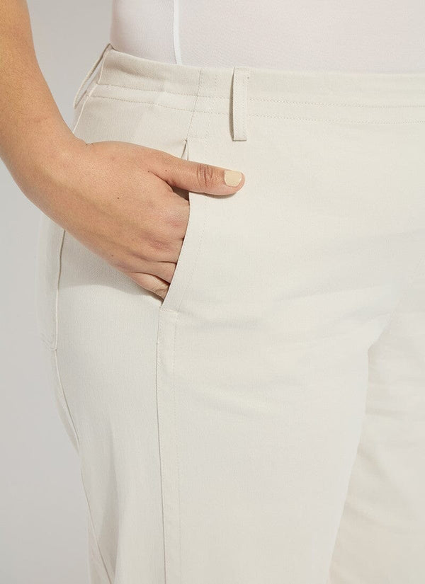 Lyssé Anelise Barrel Trouser (Plus Size 26" Inseam) Oat