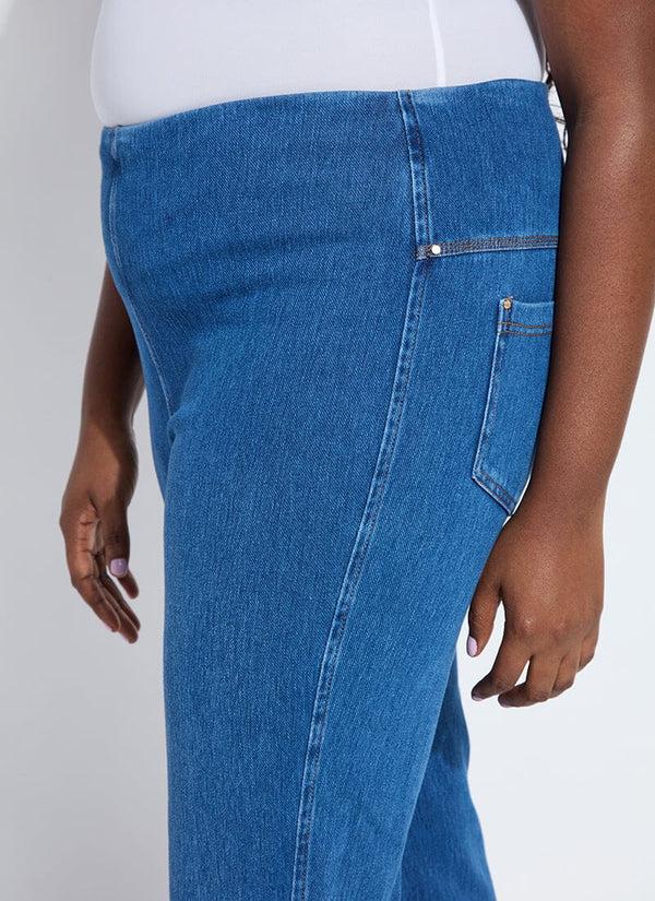 Lyssé Ankle Denim Baby Bootcut (Curvy 27" Inseam) White