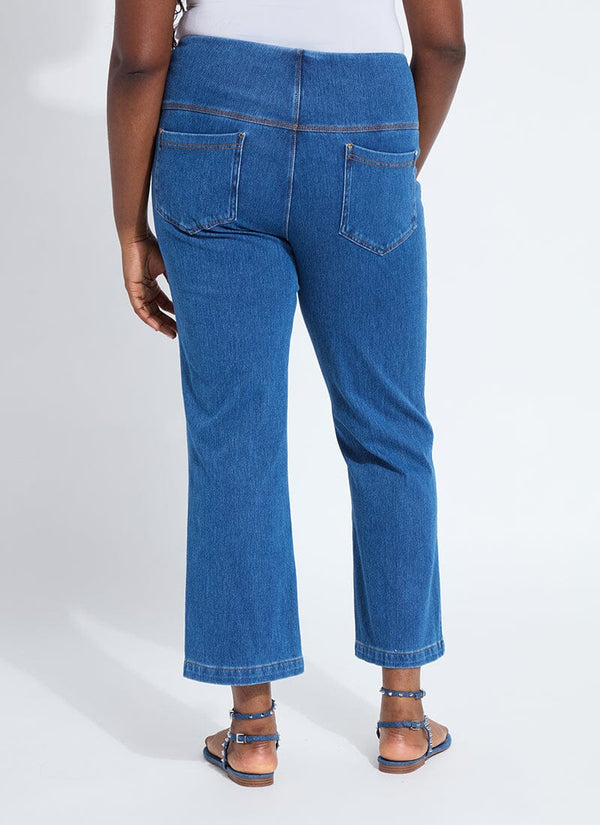 Lyssé Ankle Denim Baby Bootcut (Curvy 27" Inseam) White