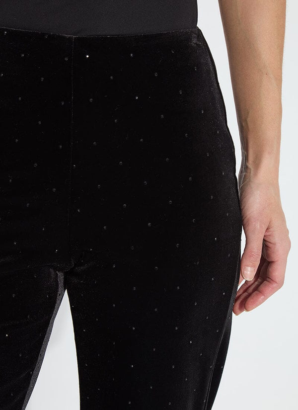 Lyssé Arlette Crystal St Velvet Pant (31.5" Inseam) Black