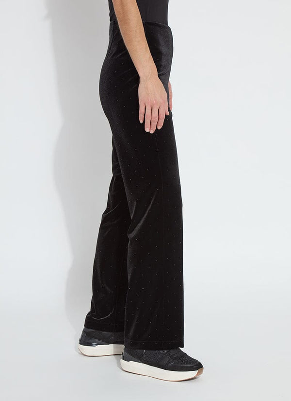 Lyssé Arlette Crystal St Velvet Pant (31.5" Inseam) Black