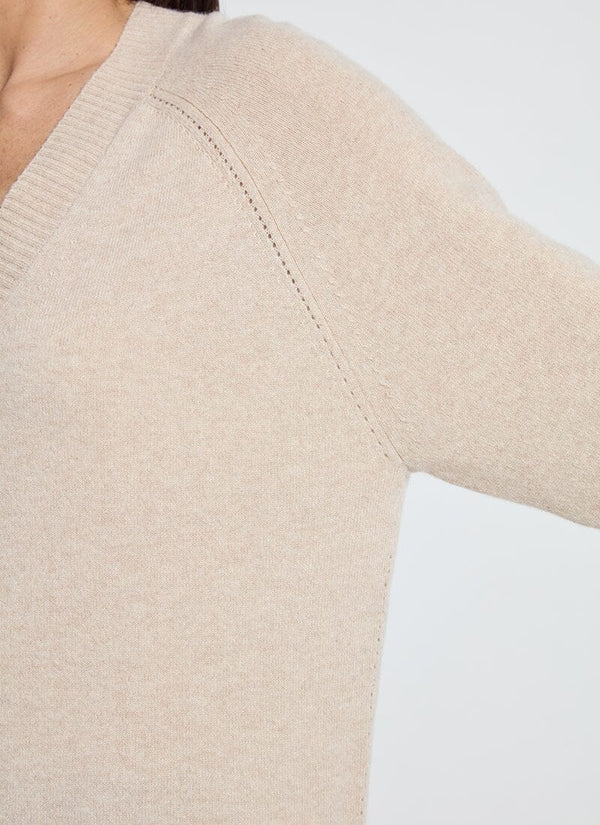 Lyssé Aveline Oversized Washable 100% Cashmere Sweater Oyster
