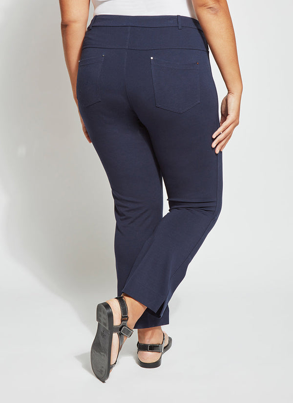 Lyssé Baby Boot Ankle Pant (Plus Size 27" Inseam) True Navy