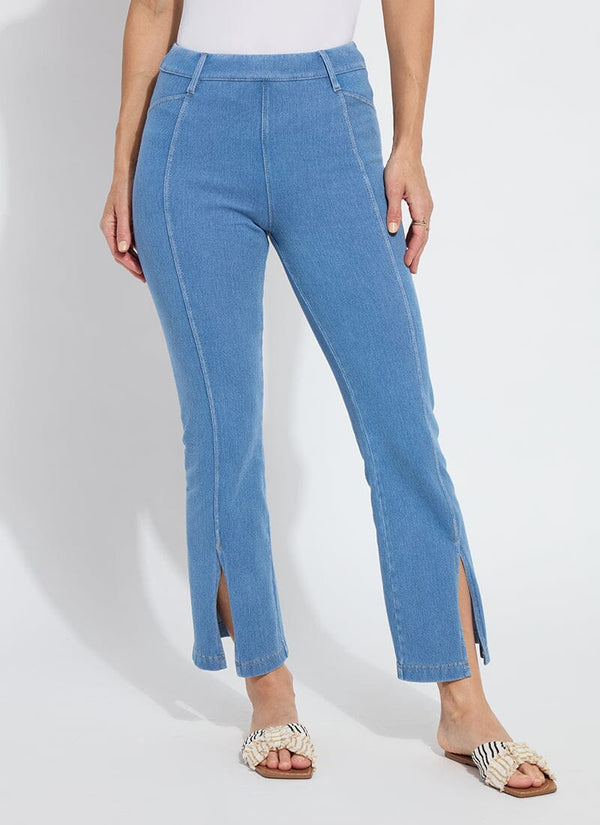 Lyssé Britt Flare Split Ankle Denim (27" Inseam) Indigo