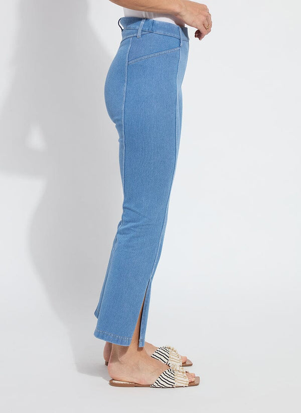 Lyssé Britt Flare Split Ankle Denim (27" Inseam) Indigo