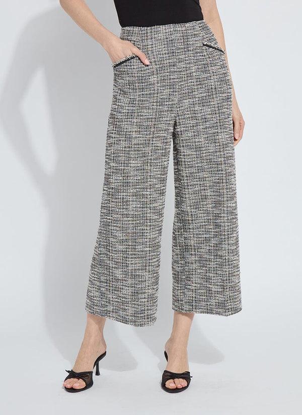 lyssé Charlotte Ankle St Tweed Palazzo (25 Inseam) Multi Color