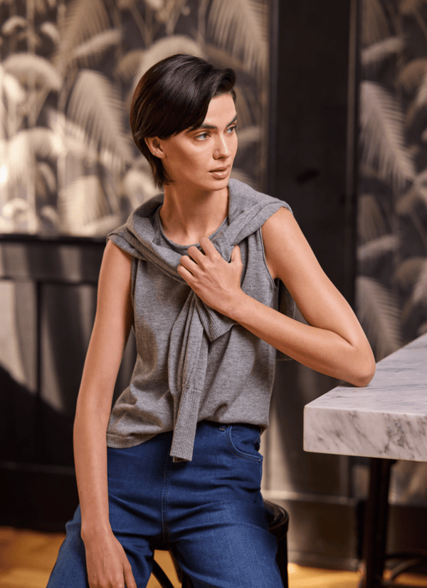 Lyssé Cosette Washable 100% Merino Wool Shell Heather Cloud