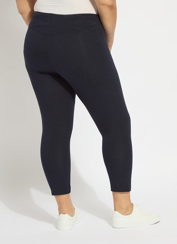 Lyssé Cropped Classic Cotton Legging - Midnight (Plus Size 21.5" Inseam) Midnight