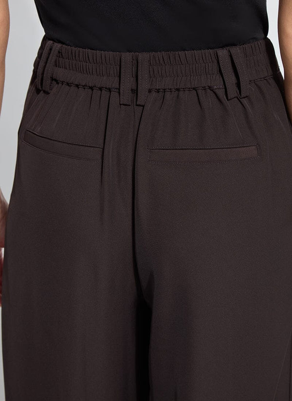 Lyssé Darcy Pleated Wide Leg Trouser Double Espresso