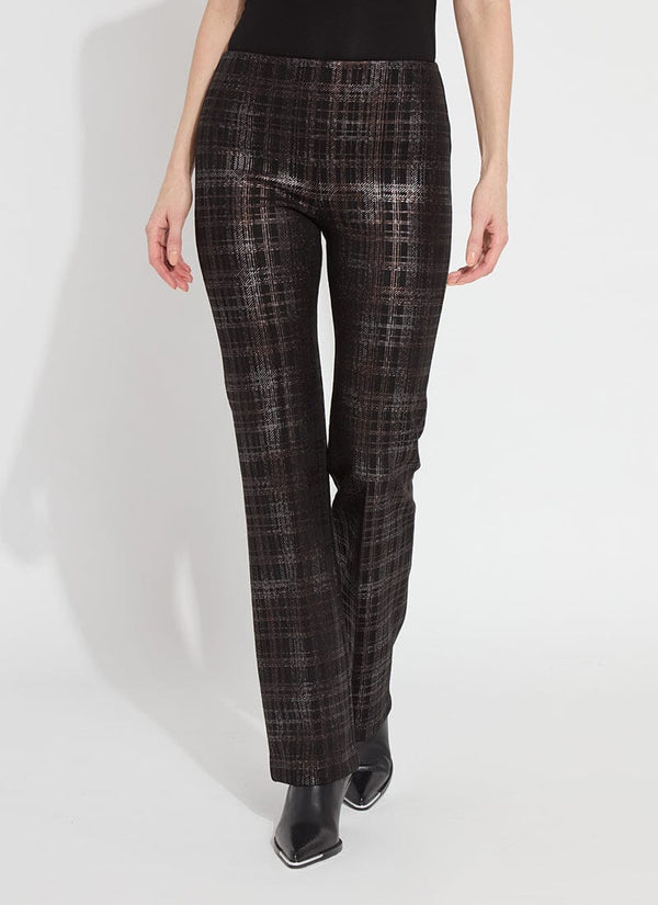 lyssé Elysse Pant Neoprene (33" Inseam) Night Out Plaid