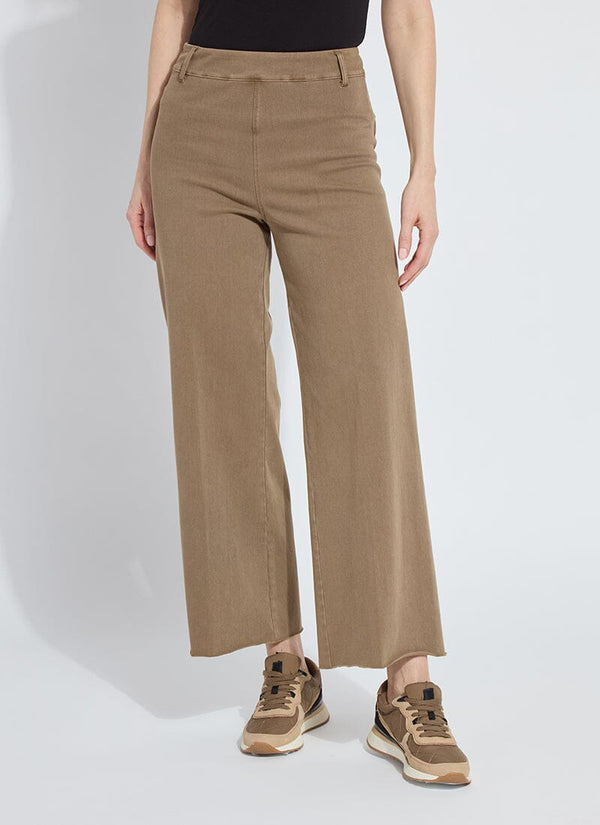 Lyssé Erin Wide Leg Denim (28" Inseam) Antique Wash Charcoal