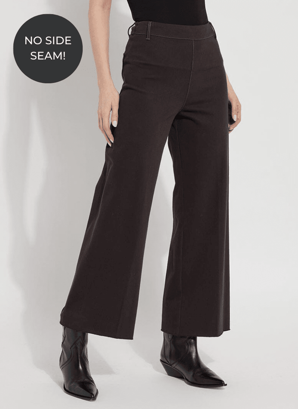 lyssé Erin Wide Leg Denim- Double Espresso (28" Inseam) Double Espresso