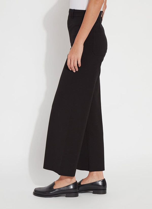 Lyssé Erin Wide Leg Ponte (Plus Size 28" Inseam) Black