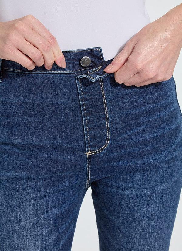 Lyssé Estelle Everyday Flare Denim (32 Inseam) Dark Midwash