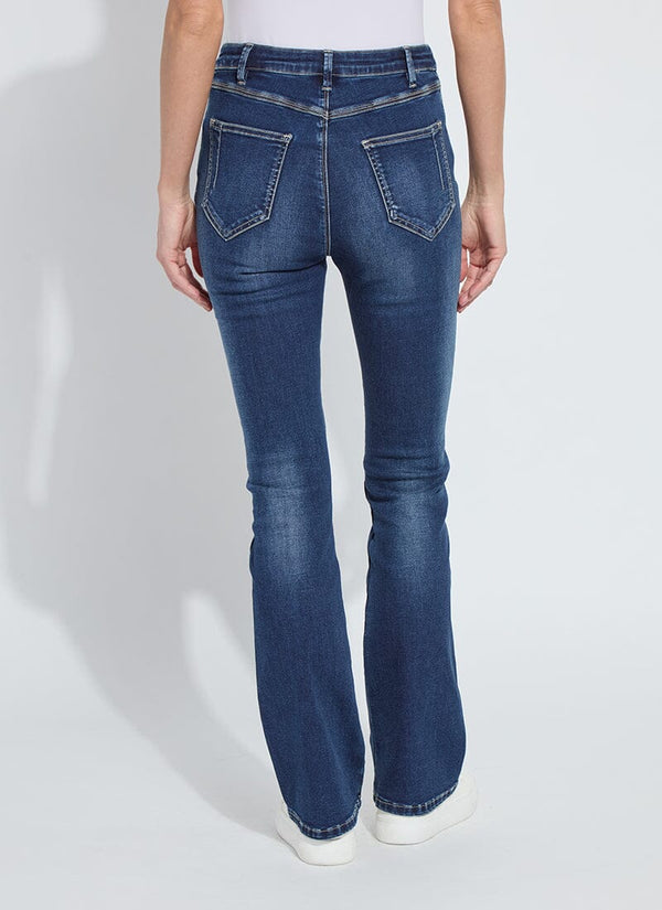 Lyssé Estelle Everyday Flare Denim (32 Inseam) Dark Midwash