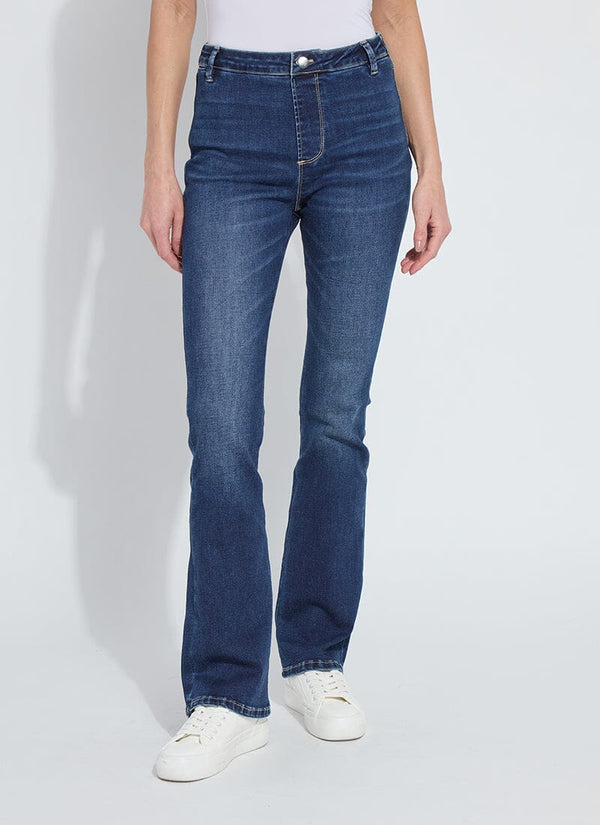 lyssé Estelle Everyday Flare Denim (32 Inseam) Dark Midwash