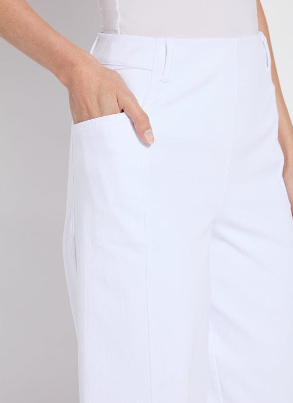 Lyssé Fiorella Split Denim Culottes (26" Inseam) White