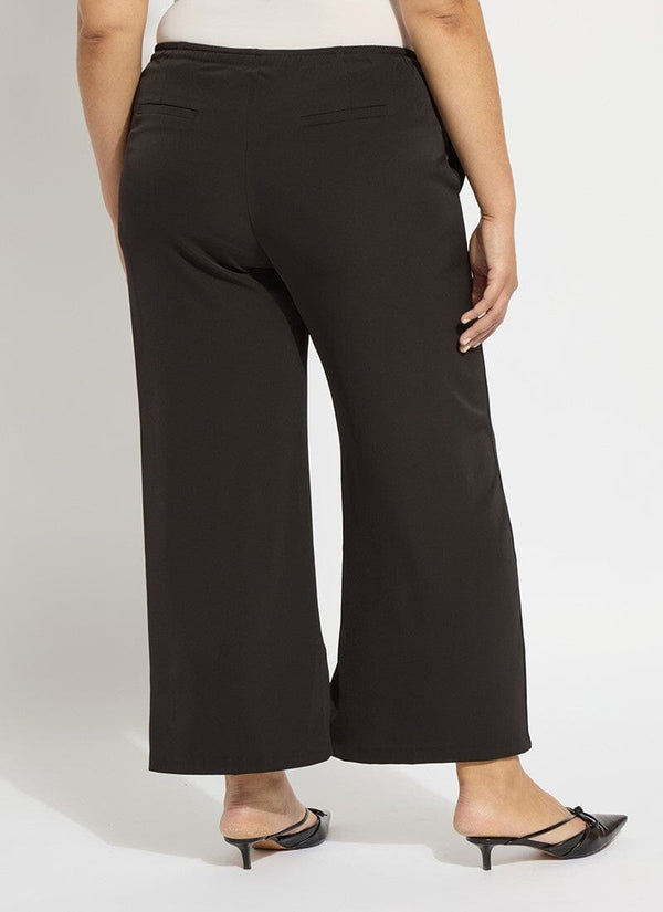 Lyssé Genevieve Drawstring Trouser (Plus Size 28" Inseam) Black