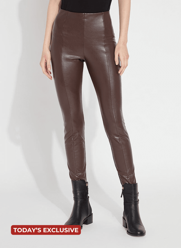 Lyssé Hi Waist Vegan Leather Legging (28" Inseam) Black