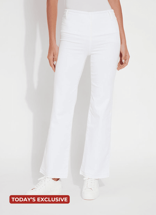 Lyssé 'Holding Power' Premium Denim Relaxed Straight (30" Inseam) Authentic Midwash