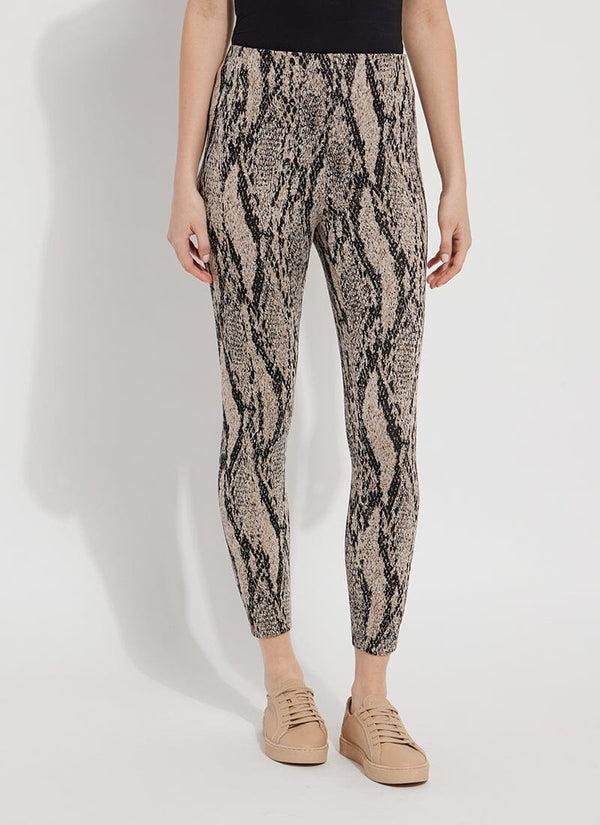 lyssé Jacquard Laura Legging- Bisque Viper (28" Inseam) Bisque Viper