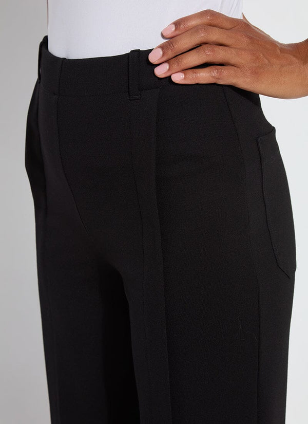 Lyssé Kori Pleat Detail Cropped Pant (24" Inseam) Black
