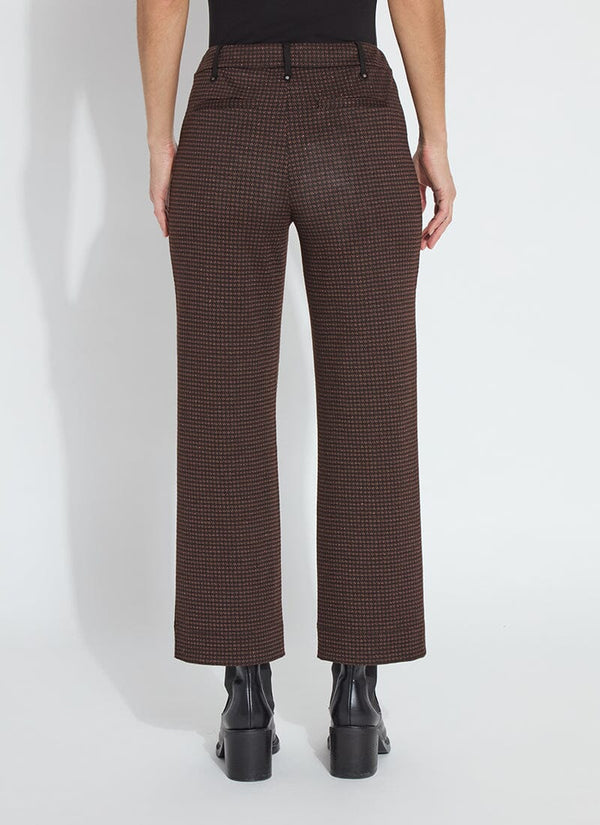 Lyssé Livia Crop Pant (27" Inseam) Brushed Lurex Check