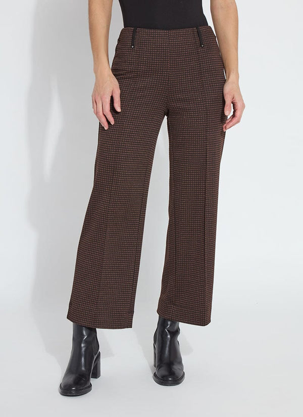 lyssé Livia Crop Pant (27" Inseam) Brushed Lurex Check