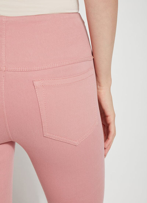 Lyssé Lynette Tulip Hem Denim W Pocket (25.5" Inseam) Pink Clay