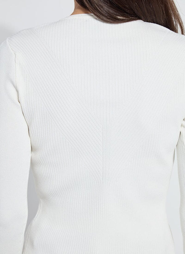 Lyssé Adette V-Neck Ribbed Longsleeve Midnight