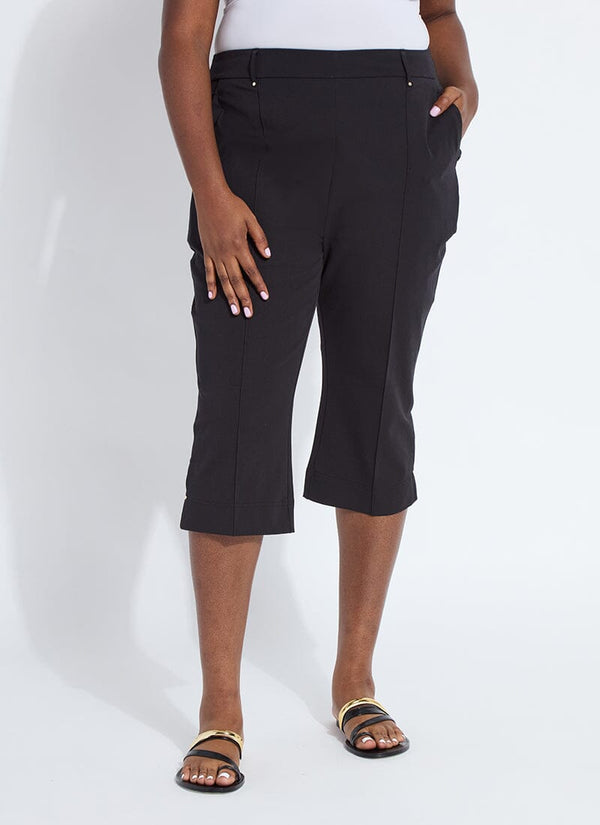 lyssé Amanda Capri Pant (Curvy 18.5" Inseam) Black