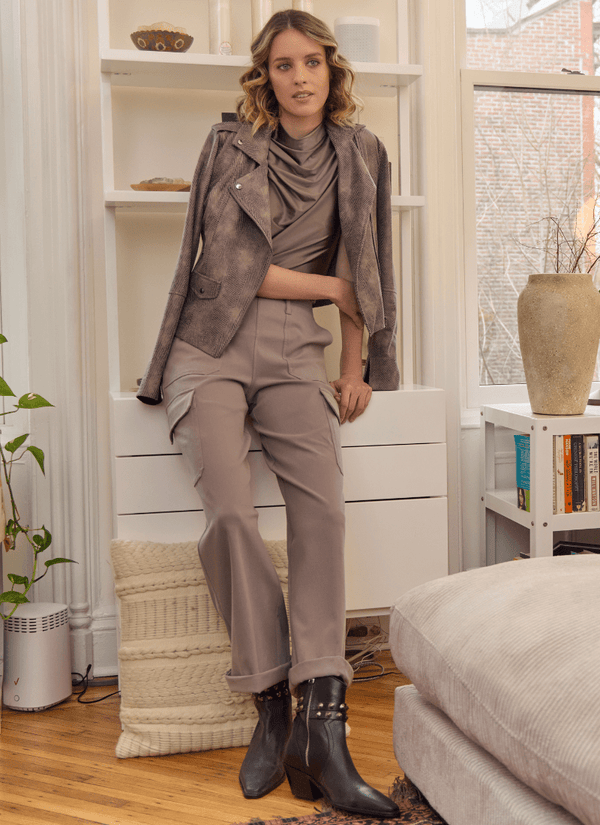 Lyssé Amelia Moto Jacket Extra Ordinary Snake