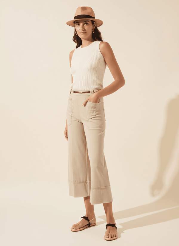 Lyssé Analia Wide Leg Denim (25" Inseam) Linen