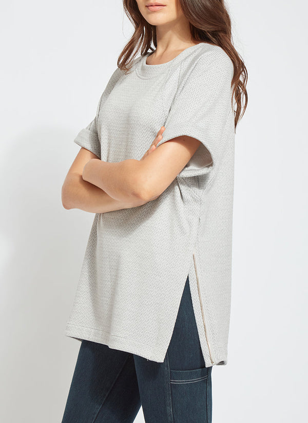 Lyssé Andrea Top Heather Grey