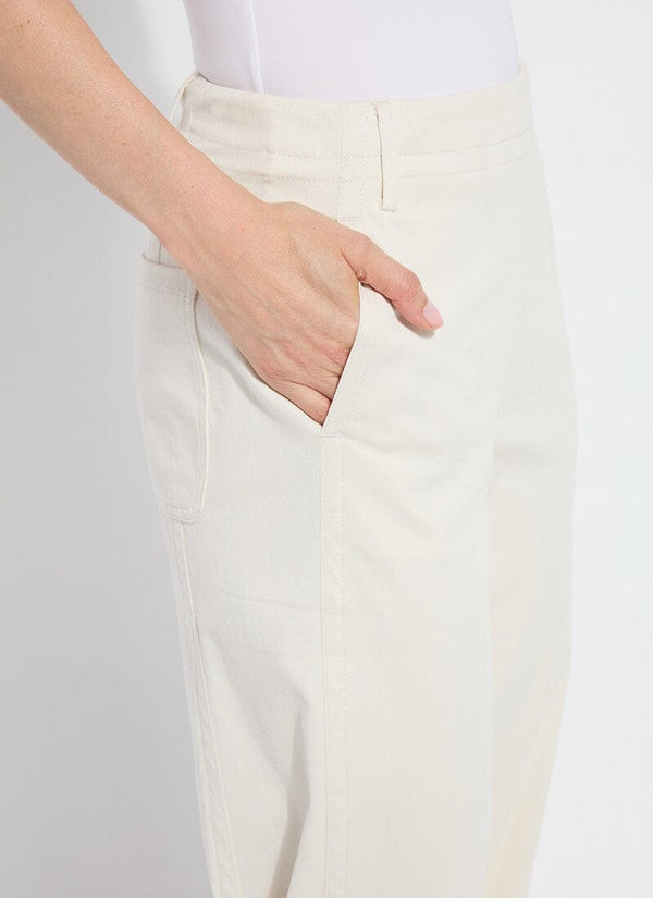Lyssé Anelise Barrel Trouser (26" Inseam) Oat