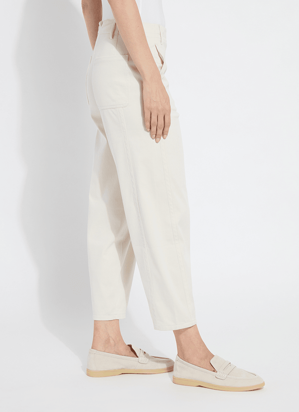 Lyssé Anelise Barrel Trouser (26" Inseam) Oat
