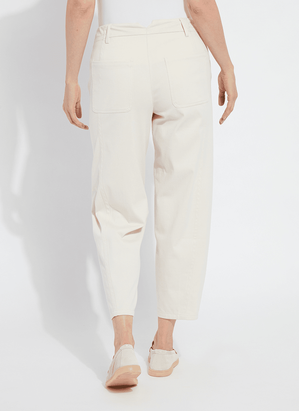 Lyssé Anelise Barrel Trouser (26" Inseam) Oat