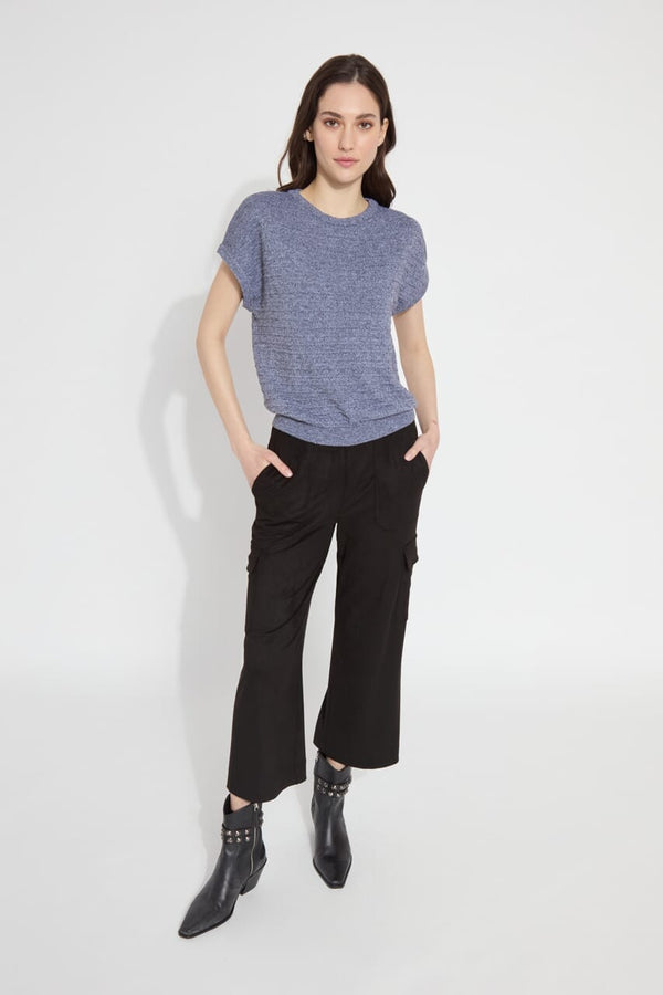 Lyssé Anita Cropped Cargo (25" Inseam) Black