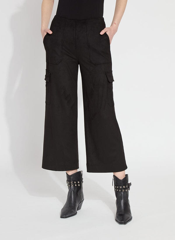lyssé Anita Cropped Cargo (25" Inseam) Black